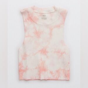 Aerie Ribbed Tie Dye Crop Top
